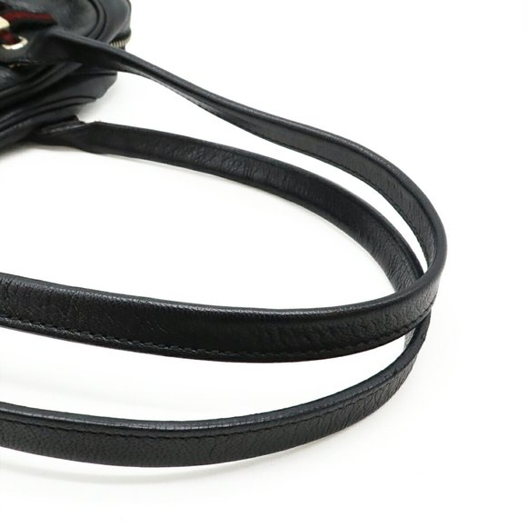 GUCCI Princess Ribbon Shoulder Bag in Black Leather (161720) - Picture 5 of 9